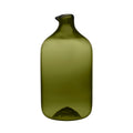 Jarra de vidrio verde musgo