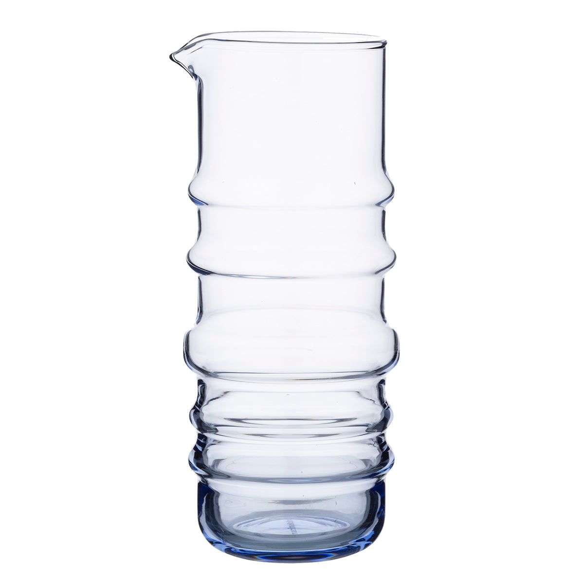 Pichet en verre bleu clair
