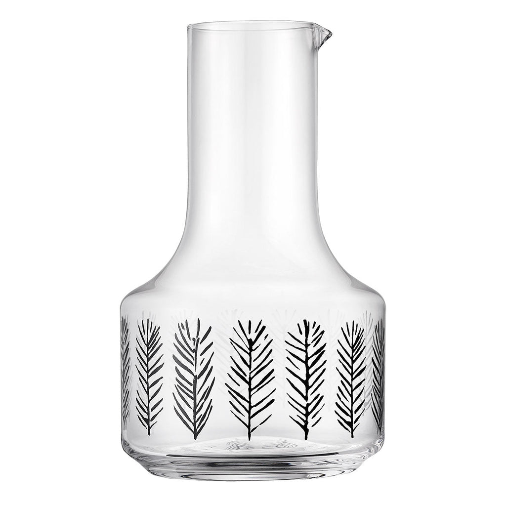 Pichet en verre à motif d'épinette