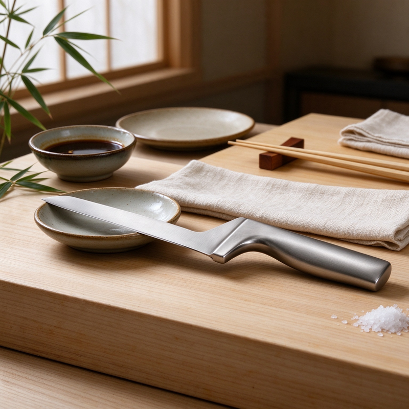 Couteau à fromage de style scandinave moderne avec manche à lame déportée
