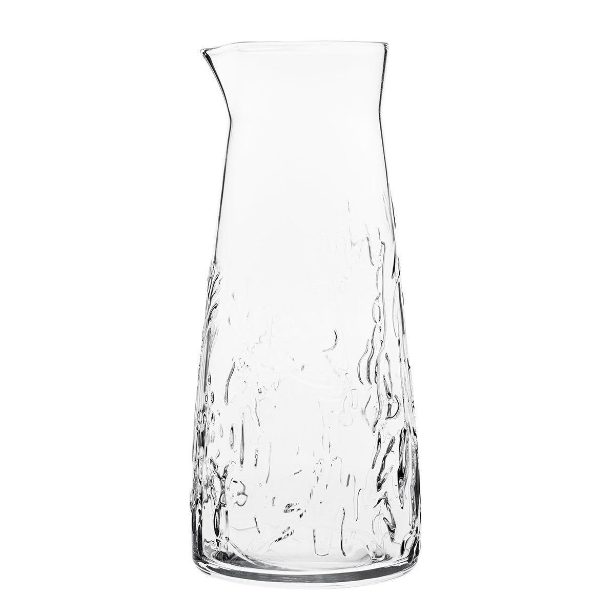 Pichet en verre transparent