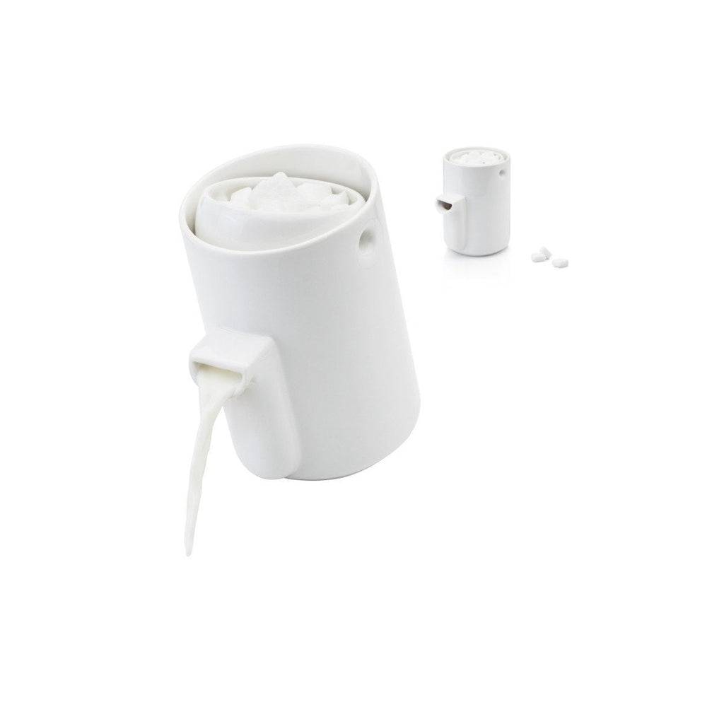 Wit servetje voor melk en suiker