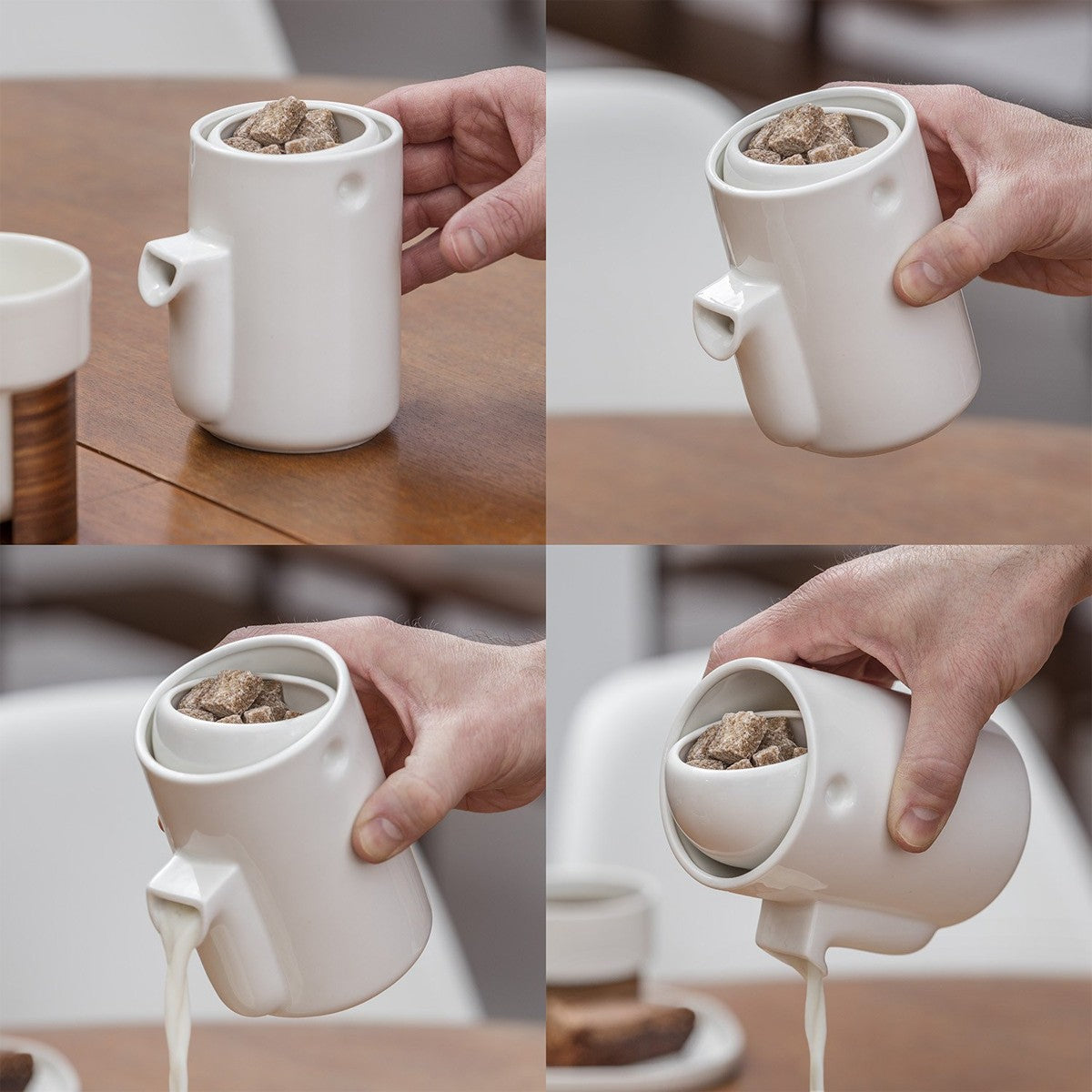 Service à lait et à sucre blanc