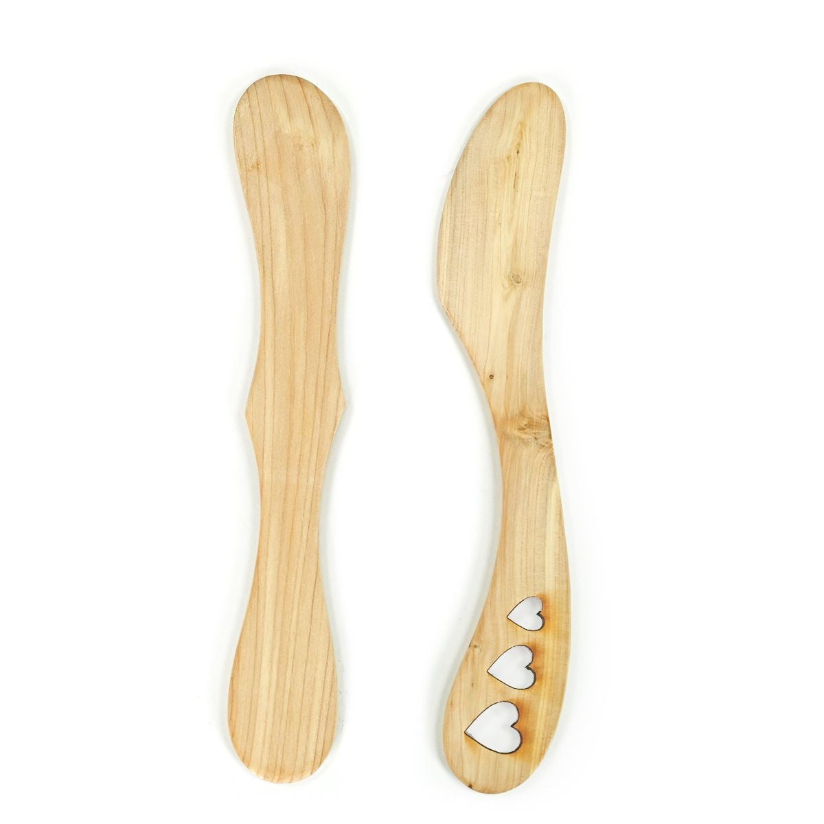 Couteaux à beurre en bois de genévrier (Lot de 2)