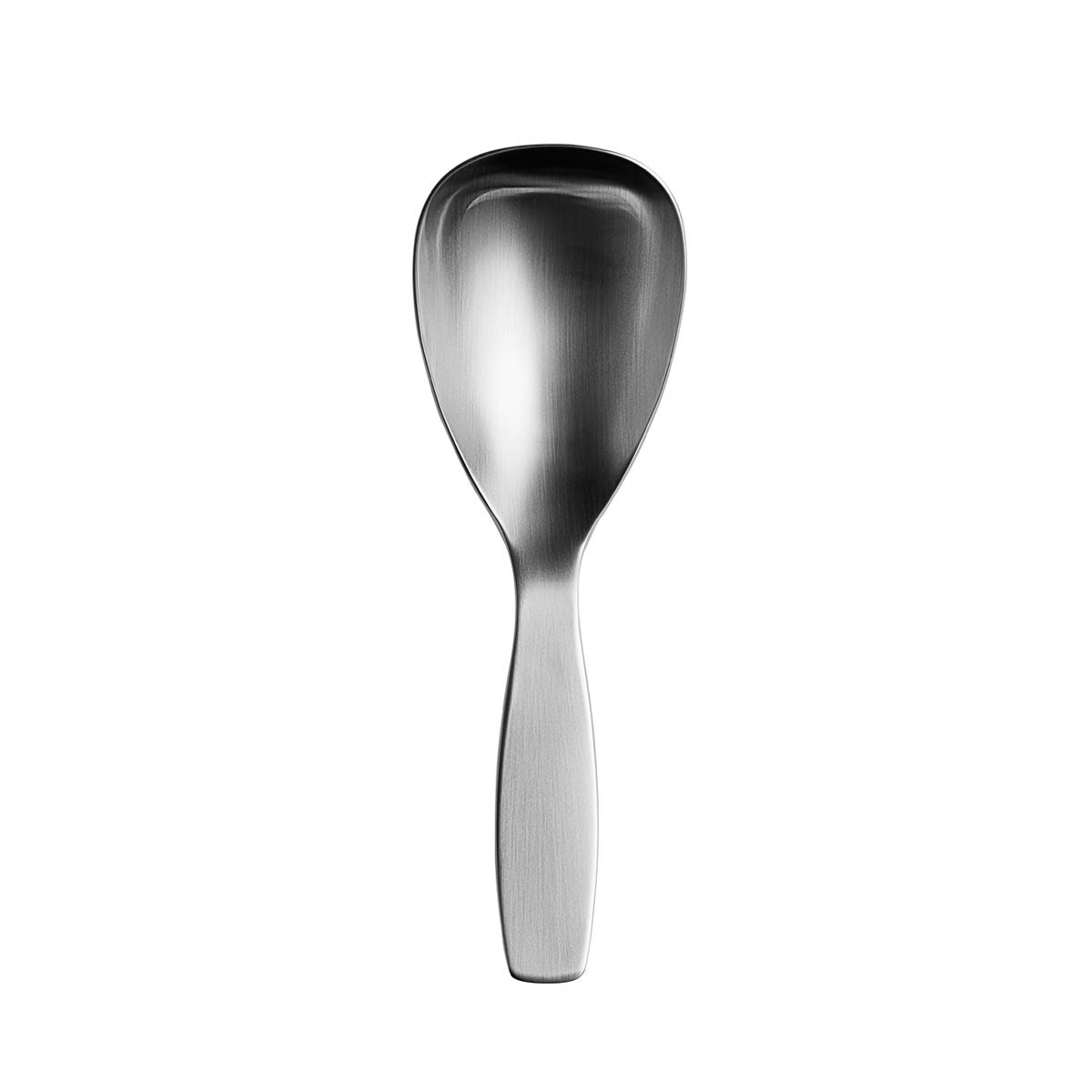 Petite cuillère de service en acier inoxydable brossé