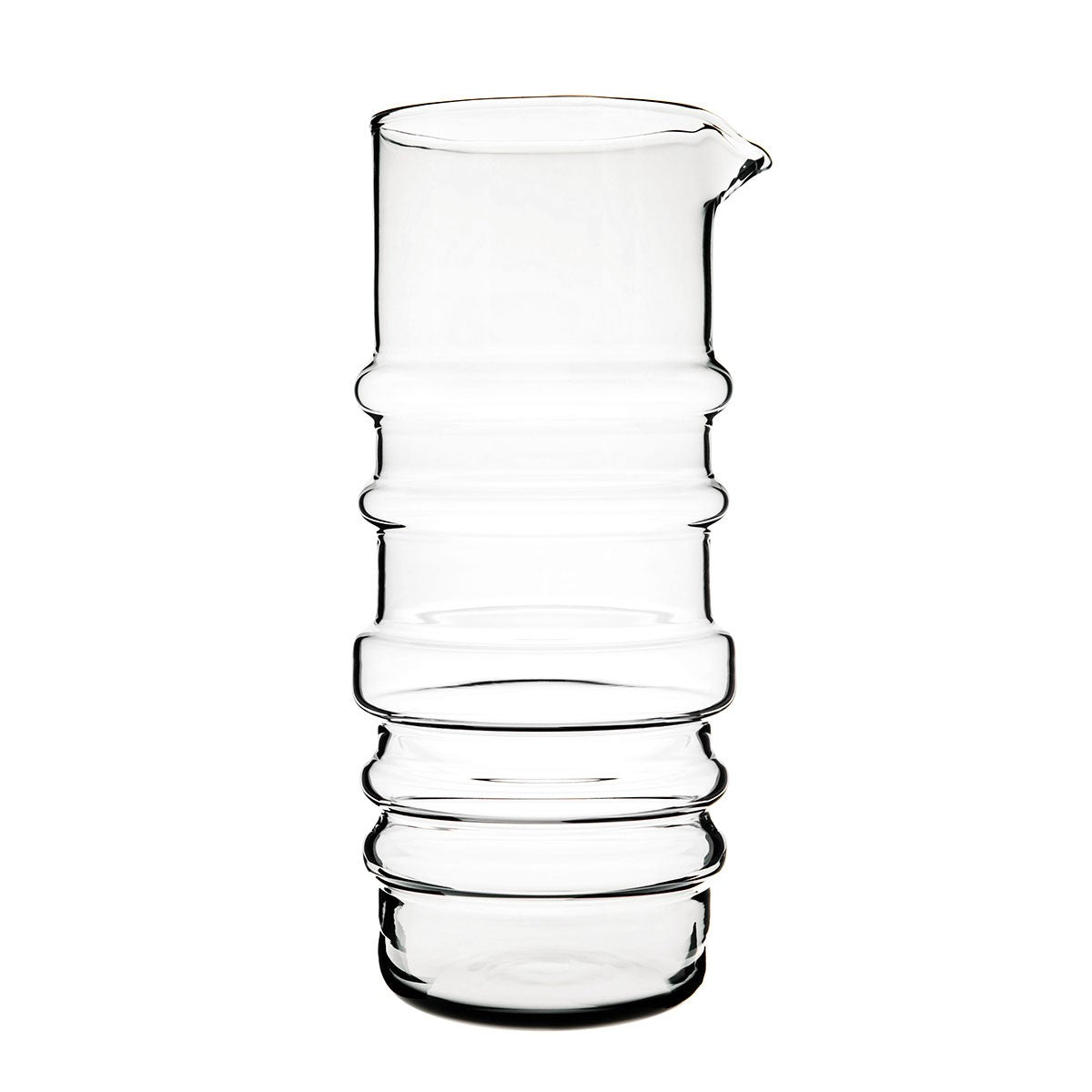 Pichet en verre transparent