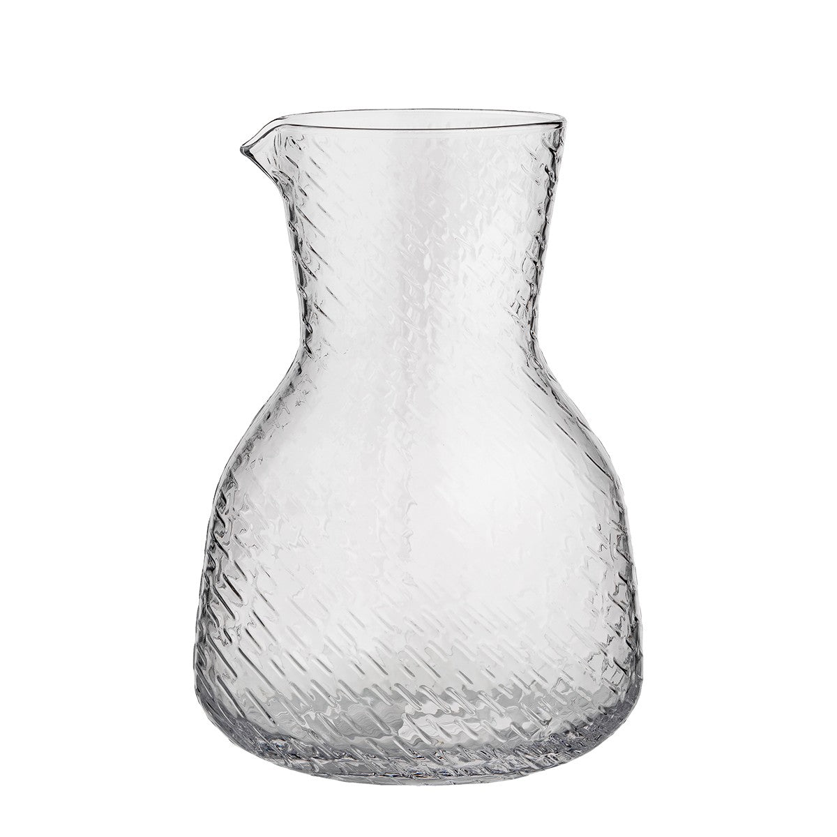 Pichet en verre transparent