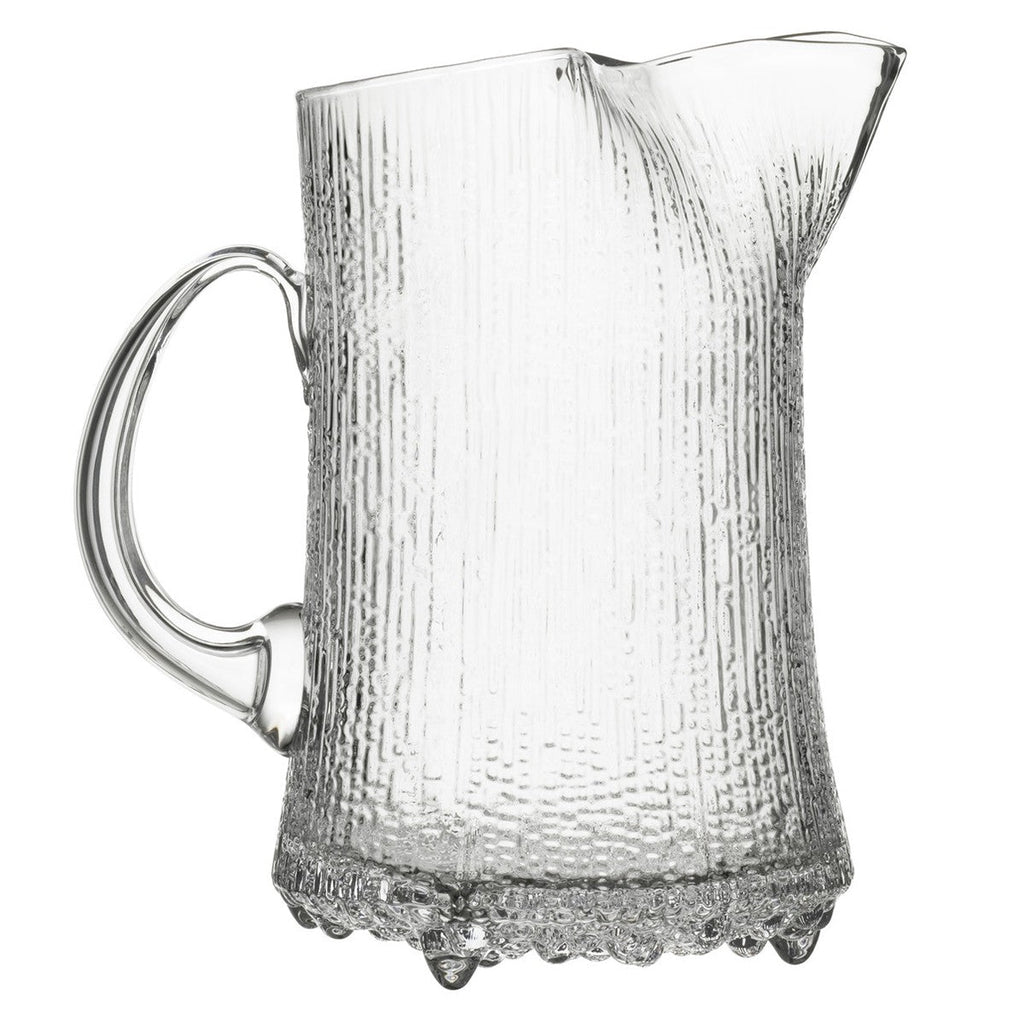 Caraffa per ghiaccio e bibite in vetro martellato