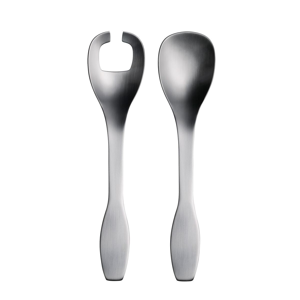 Ustensiles de service à salade modernes en acier inoxydable avec manches ergonomiques pour recevoir